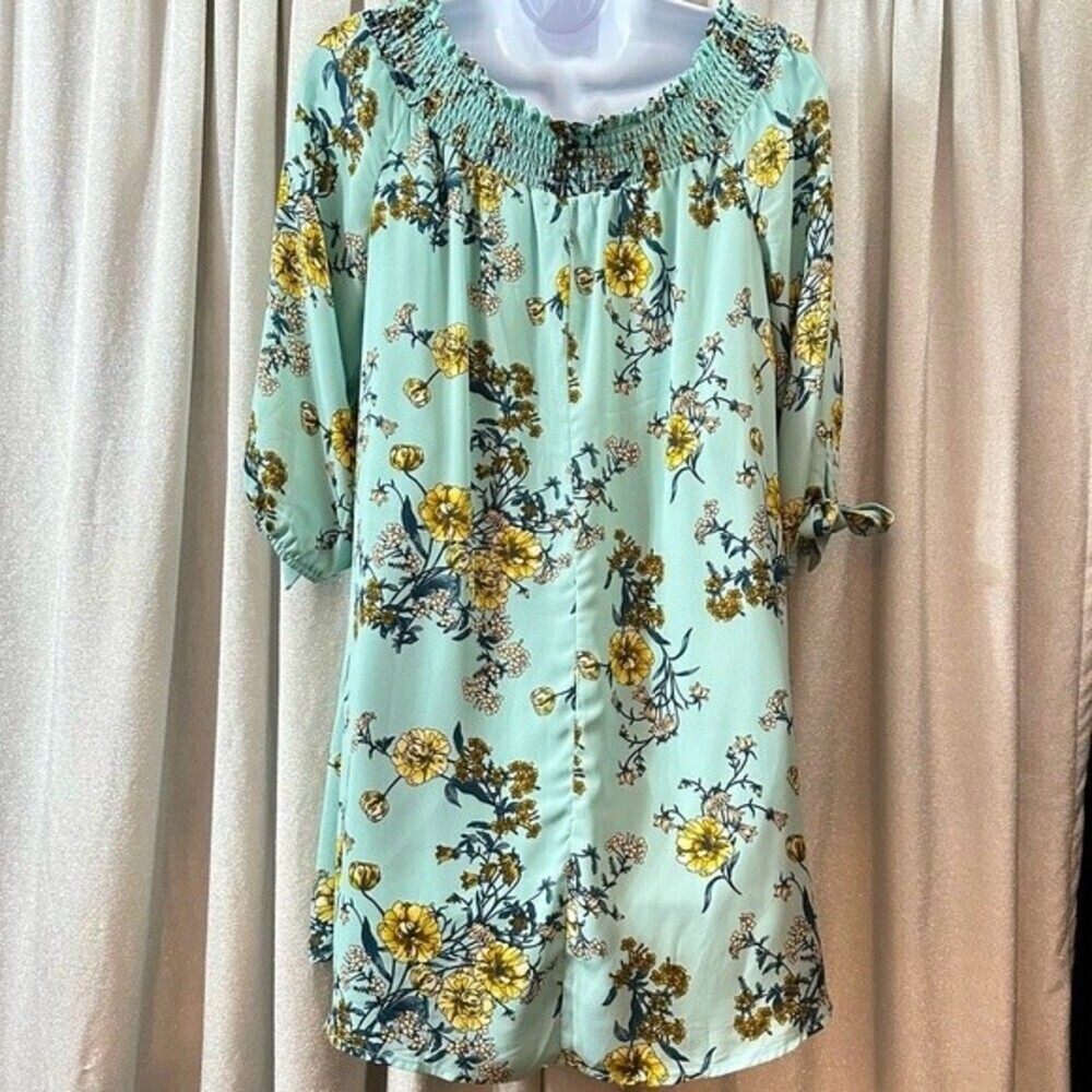 AUW As U Wish Floral Print Size L Multicolored Dress - Picture 11 of 16